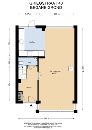 Floorplan - Griegstraat 40, 2324 BA Leiden